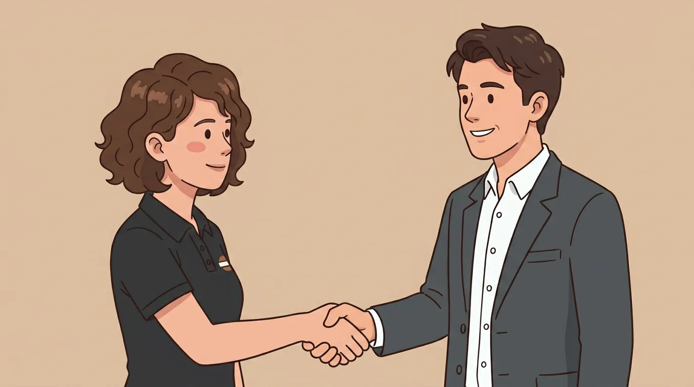 A restaurant team working together